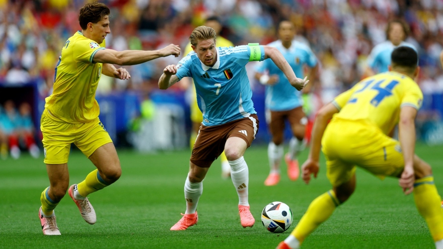 Kết quả EURO 2024: Ukraine chia tay giải đấu, Bỉ gặp Pháp ở vòng 1/8